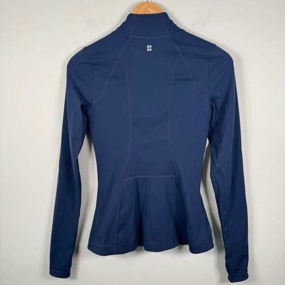 Sweaty Betty Power Boost Zip Jacket Size XXSmall  Blue Workout Athletic Active 0 - Picture 2 of 10